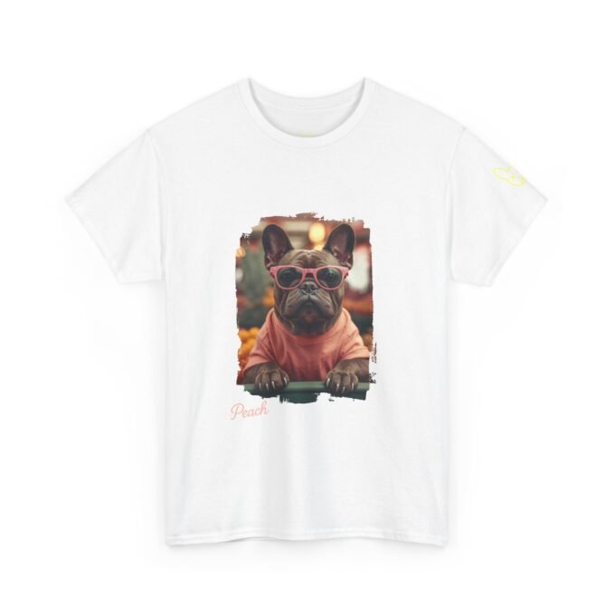 Punky Frenchie Peach Tee