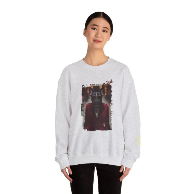 Punky Frenchie Velvet Sweatshirt