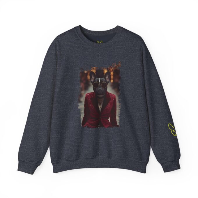Punky Frenchie Velvet Sweatshirt