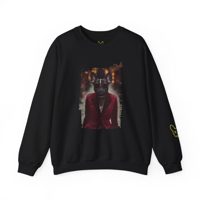 Punky Frenchie Velvet Sweatshirt