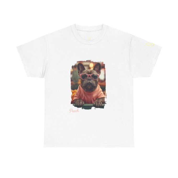 Punky Frenchie Peach Tee