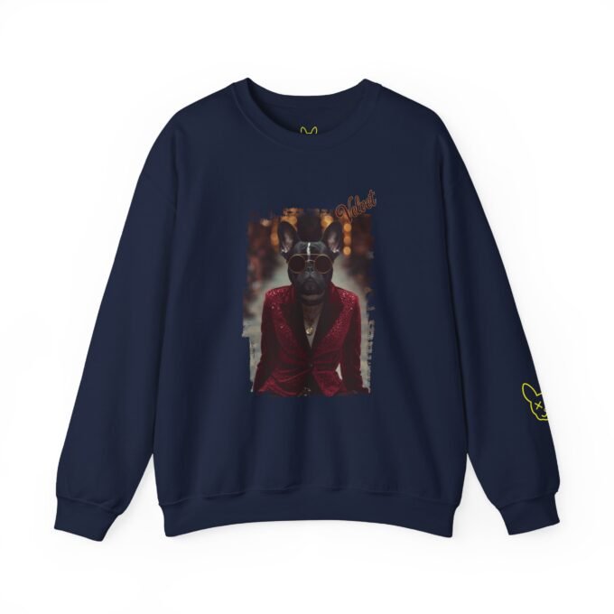 Punky Frenchie Velvet Sweatshirt