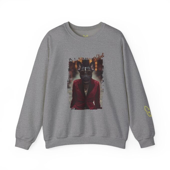 Punky Frenchie Velvet Sweatshirt