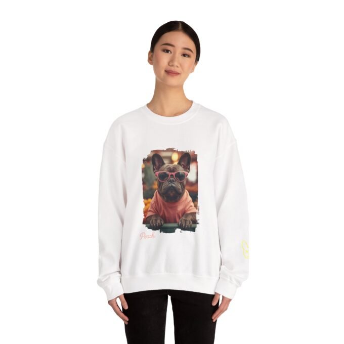 Punky Frenchie Peach Sweatshirt