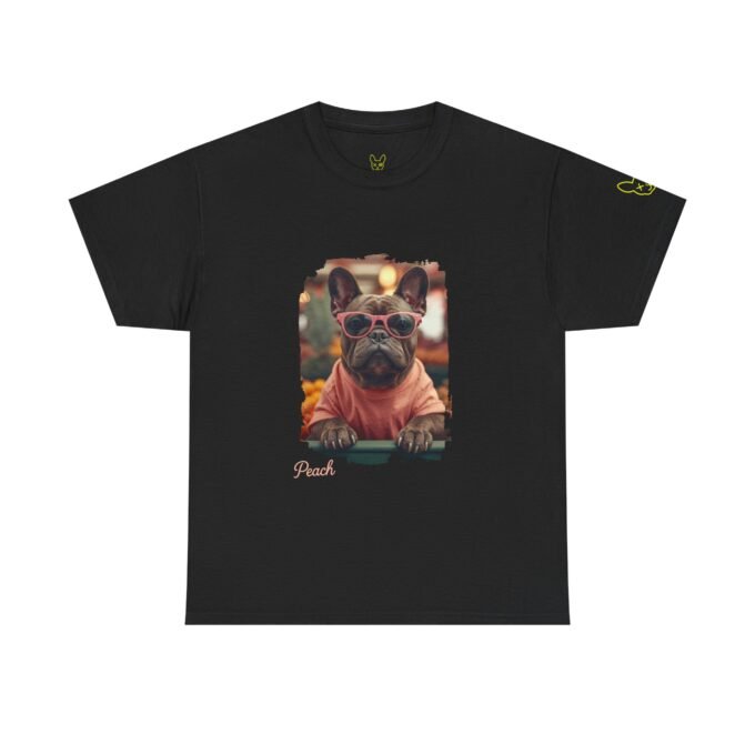 Punky Frenchie Peach Tee