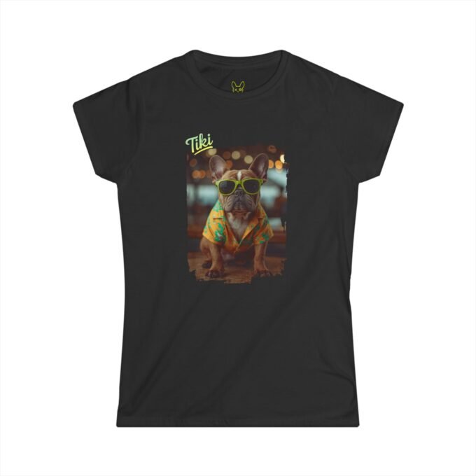 Punky Frenchie Tiki Woman Tee