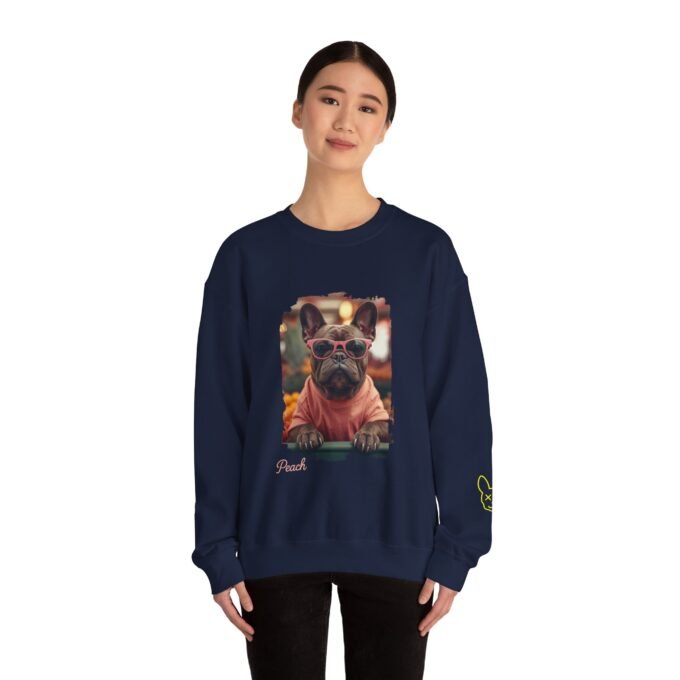 Punky Frenchie Peach Sweatshirt
