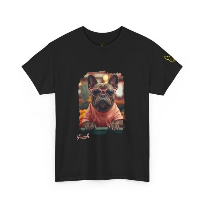 Punky Frenchie Peach Tee