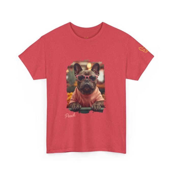 Punky Frenchie Peach Tee