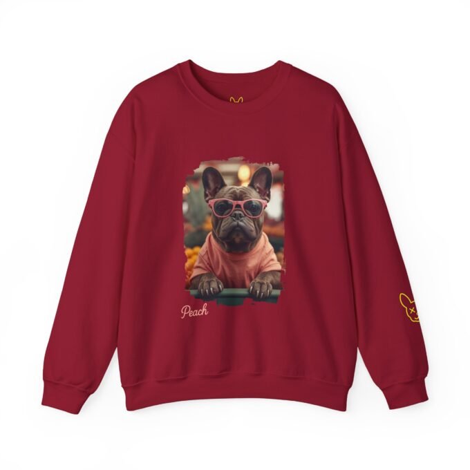 Punky Frenchie Peach Sweatshirt