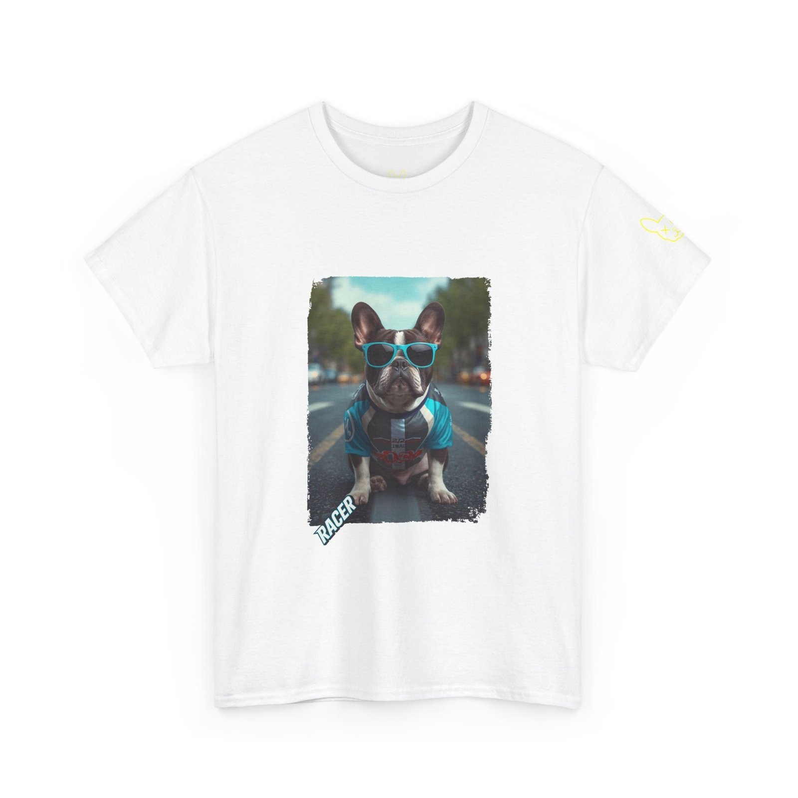 Punky Frenchie Racer Tee - Image 4