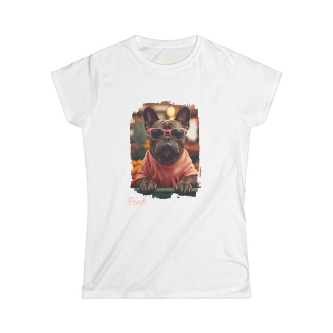 Punky Frenchie Peach Woman Tee