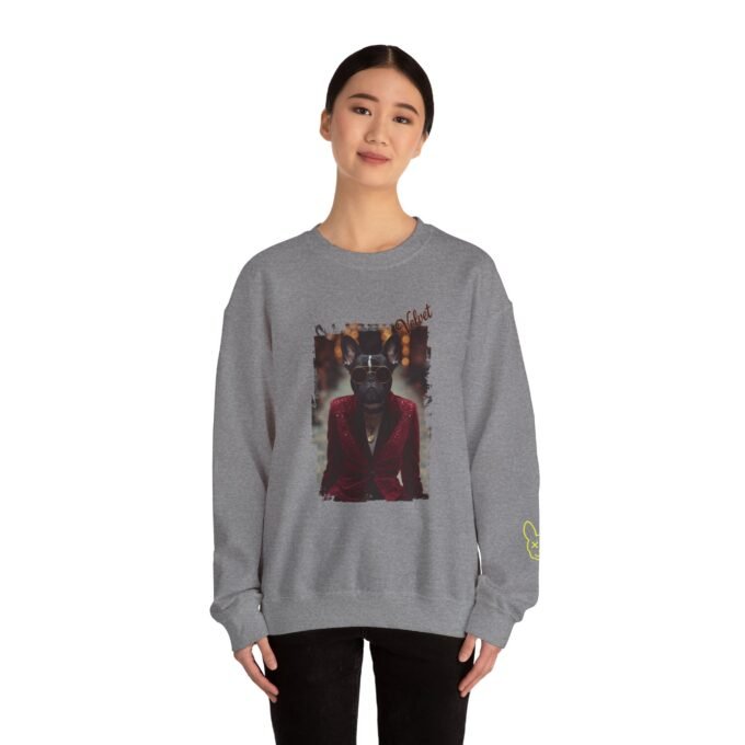 Punky Frenchie Velvet Sweatshirt