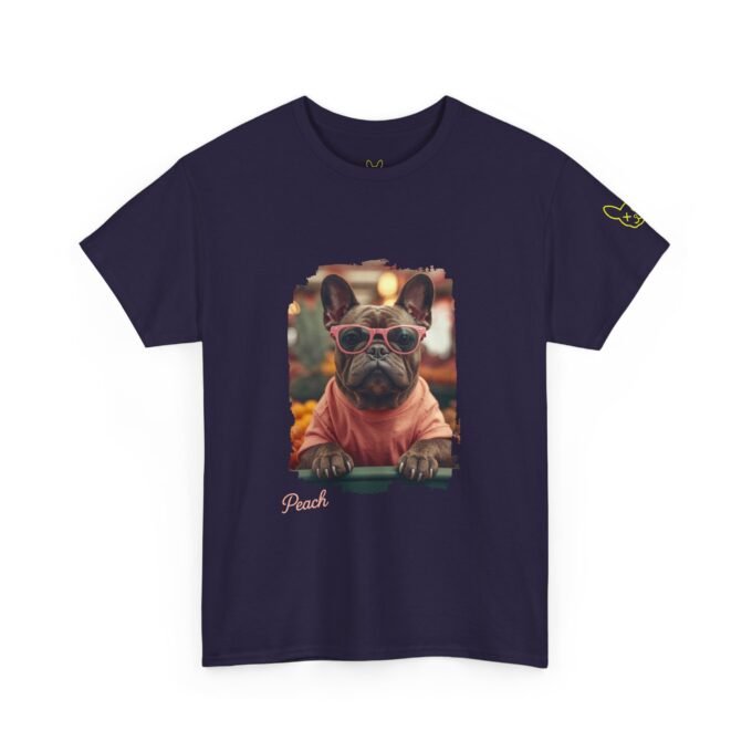 Punky Frenchie Peach Tee