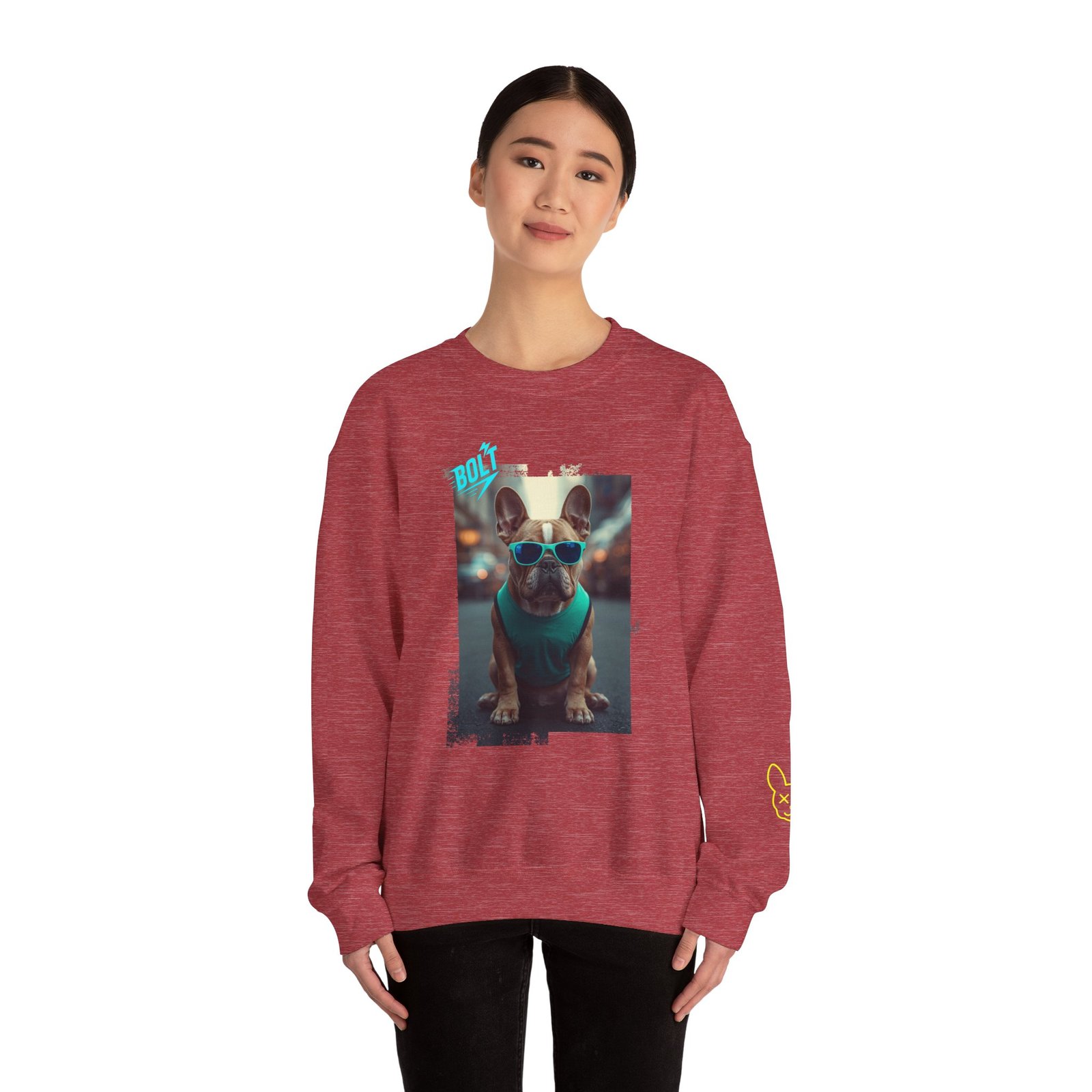 Punky Frenchie Bolt Sweatshirt - Image 41