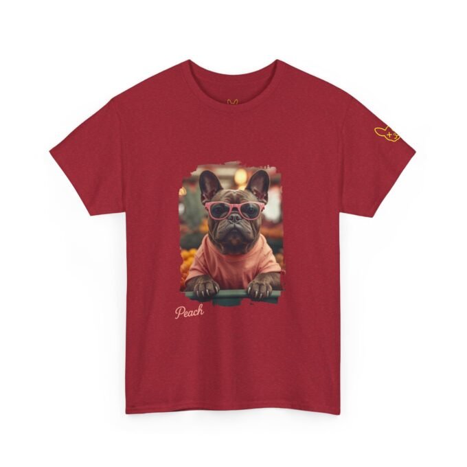 Punky Frenchie Peach Tee