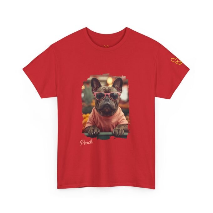 Punky Frenchie Peach Tee