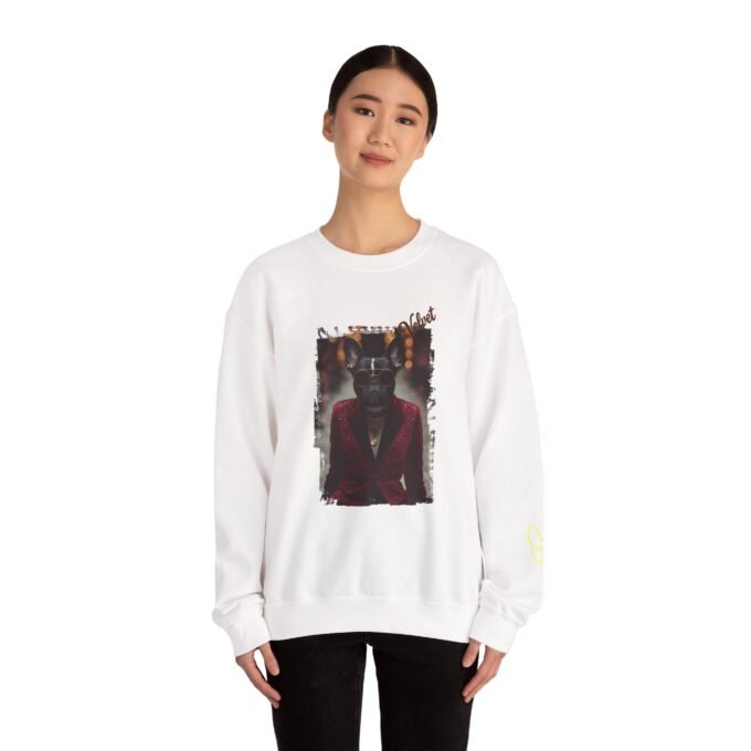 Punky Frenchie Velvet Sweatshirt