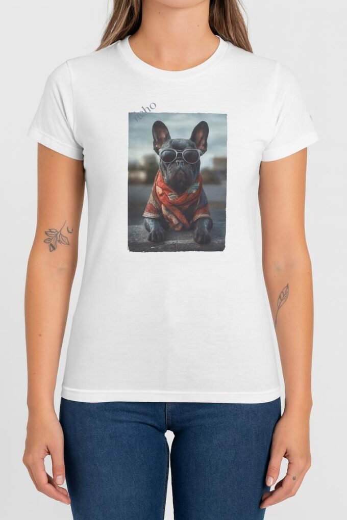 Punky Frenchie Echo Woman Tee
