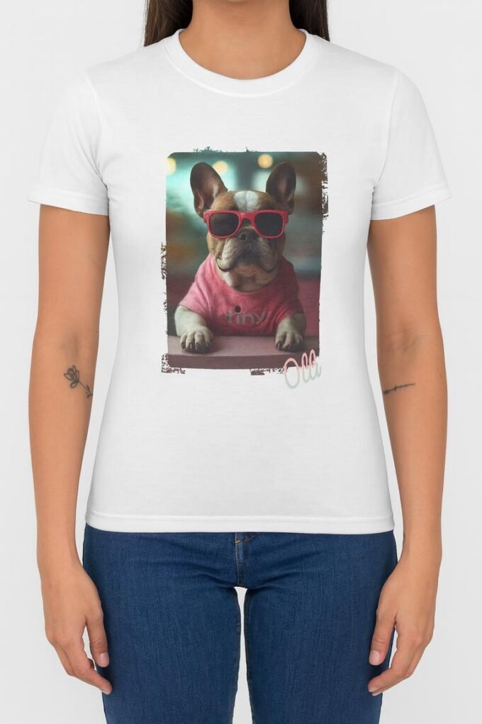 Punky Frenchie Olli Woman Tee