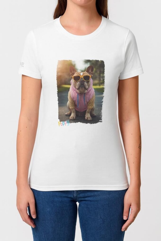 Punky Frenchie Poppy Woman Tee