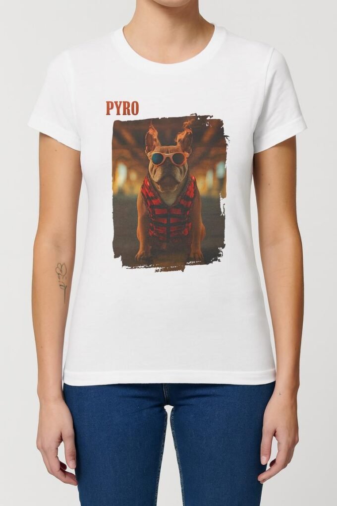 Punky Frenchie Pyro Woman Tee