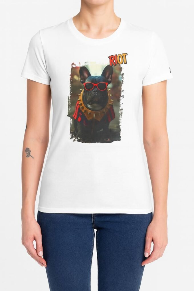 Punky Frenchie Riot Woman Tee