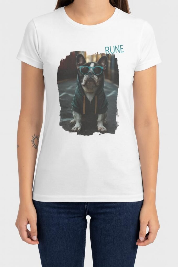 Punky Frenchie Rune Woman Tee