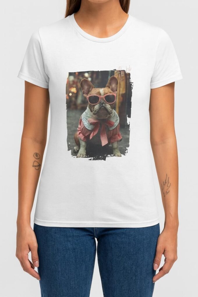 Punky Frenchie Sari Woman Tee