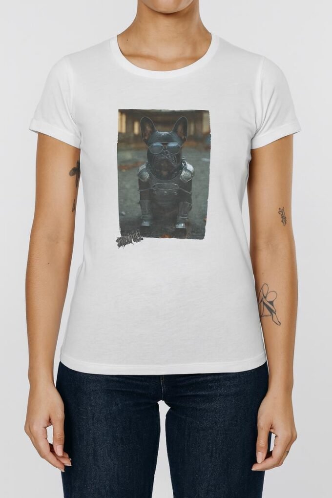 Punky Frenchie Shrapnel Woman Tee