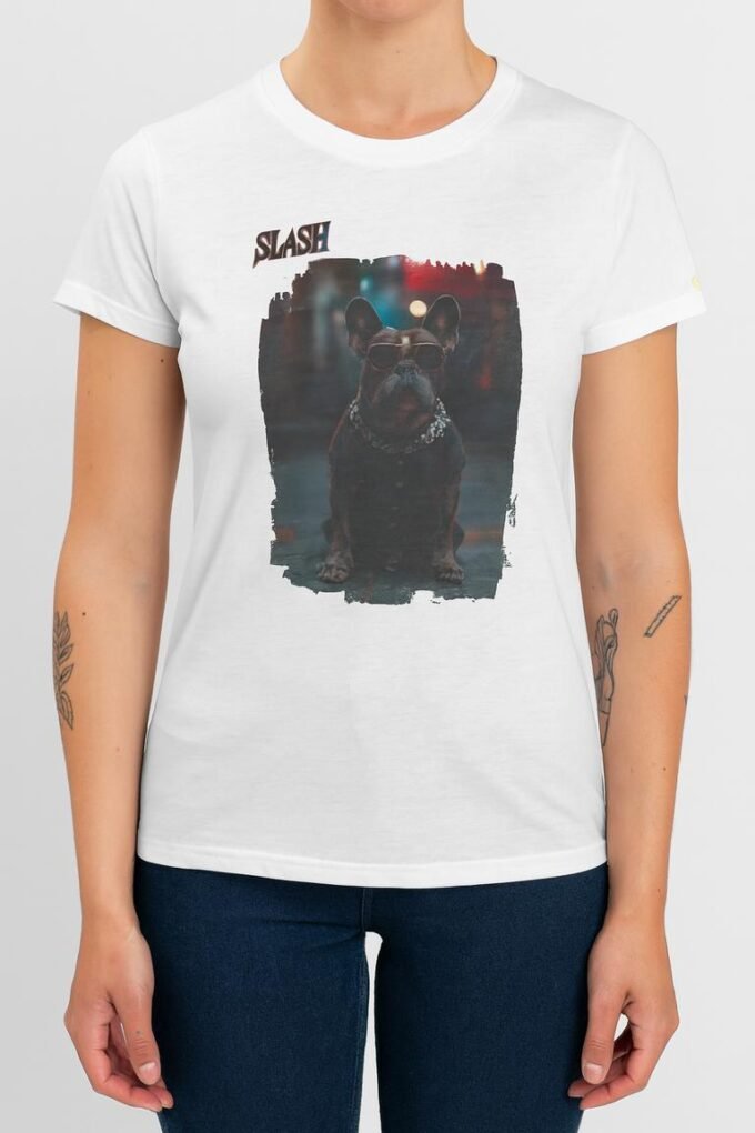 Punky Frenchie Slash Woman Tee