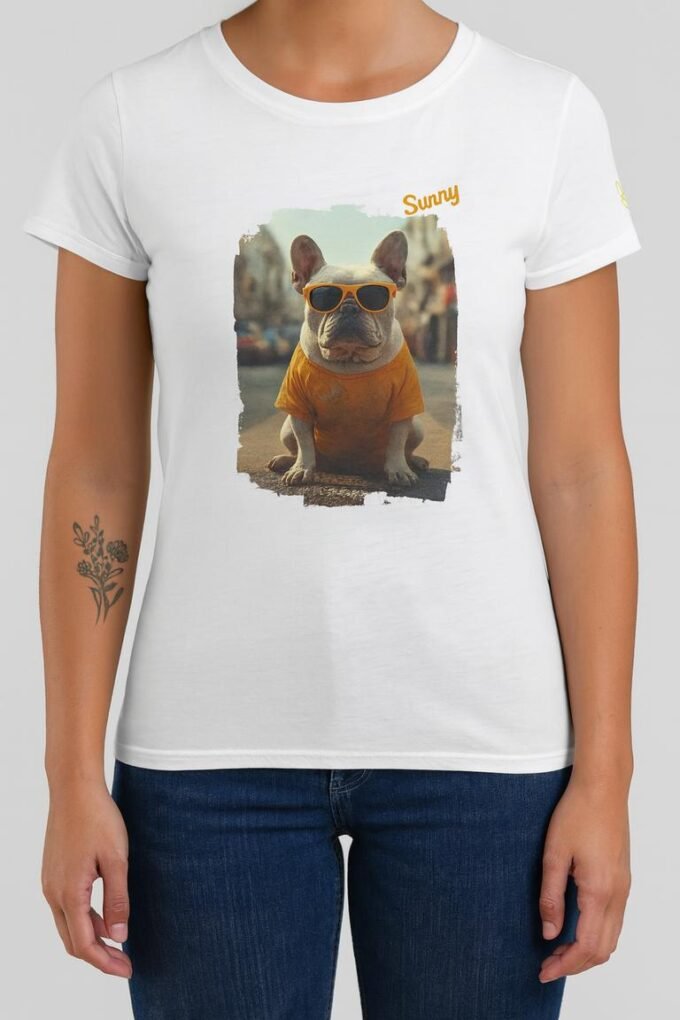 Punky Frenchie Sunny Woman Tee