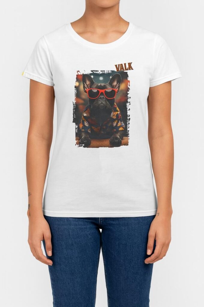 Punky Frenchie Valk Woman Tee