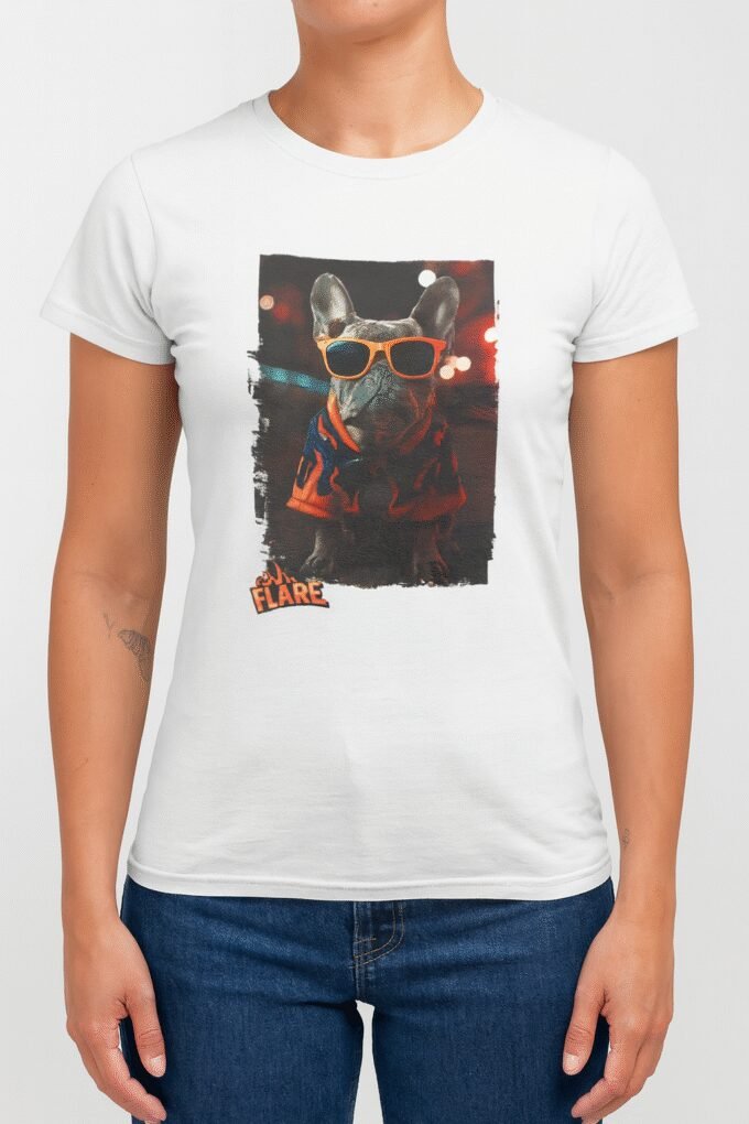 Punky Frenchie Flare Woman Tee