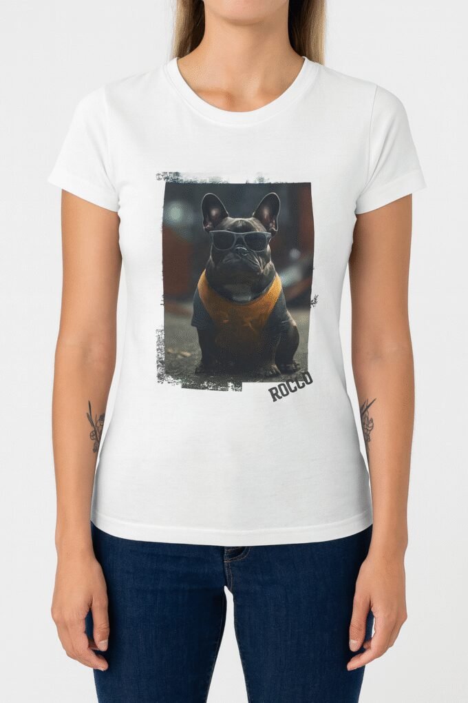 Punky Frenchie Rocco Woman Tee