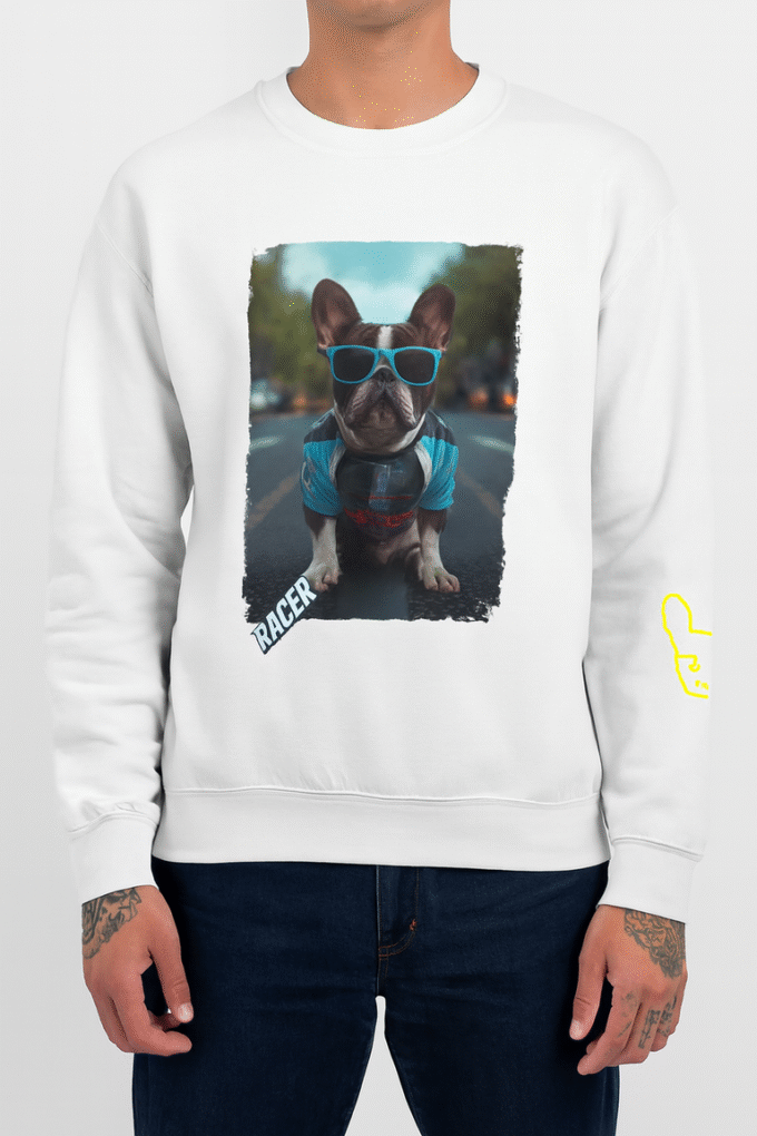 Punky Frenchie Racer Sweatshirt