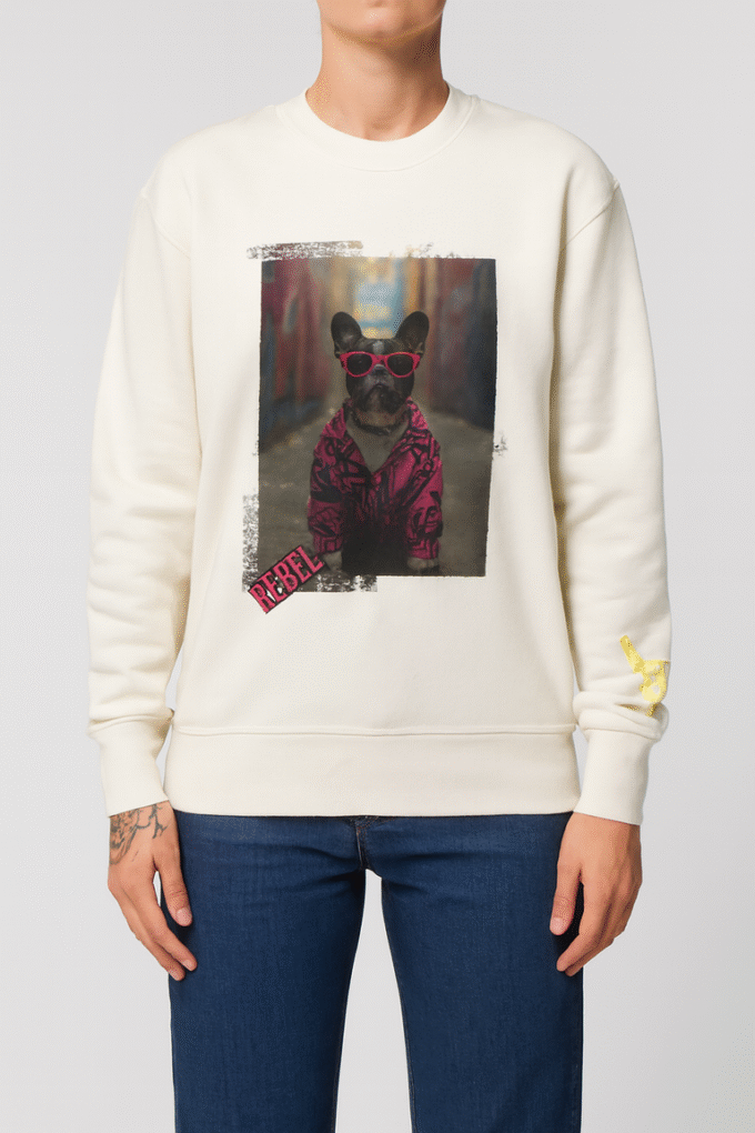 Punky Frenchie Rebel Sweatshirt