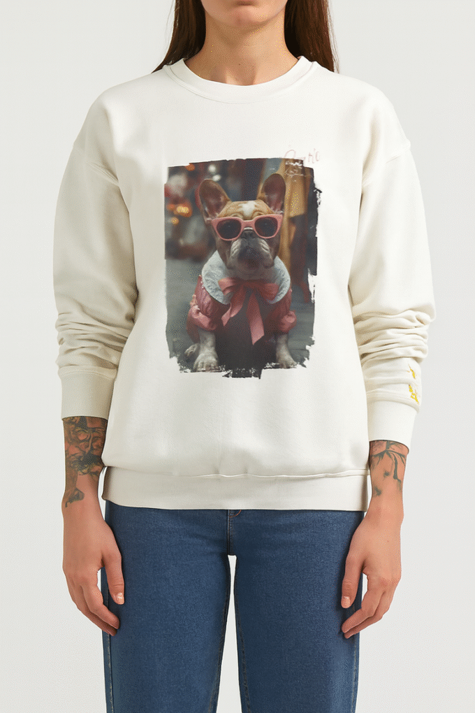 Punky Frenchie Sari Sweatshirt